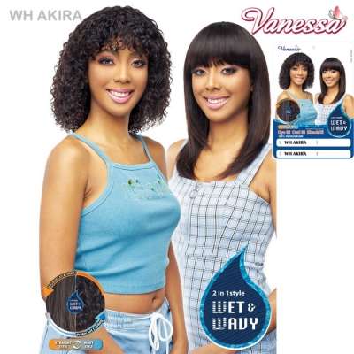 Vanessa 100% Human Hair Wet & Wavy Wig - WH AKIRA